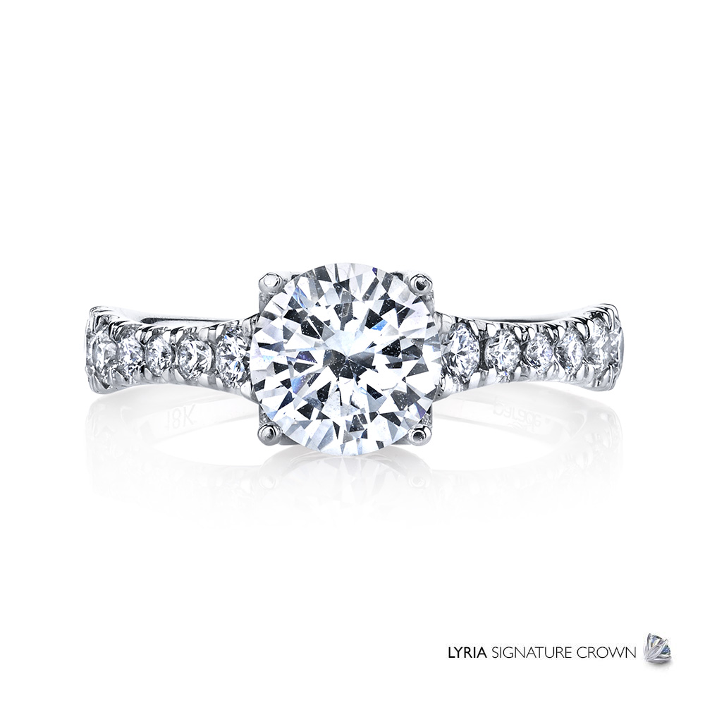 New Classic Bridal R3708: http://paradedesign.com/jewelry/lyria-signature-crown/classic-bridal-r3708/